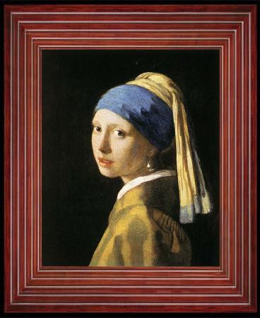 framed  Jan Vermeer Head of a Young Woman, Ta3146-1